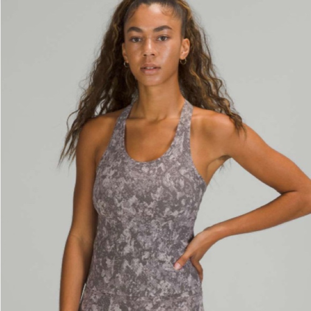 49 -Lululemon Cool Racerback Tank Top Shorter Length
Hideaway Camo Lunar Rock